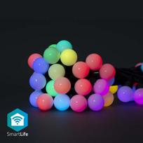 Išmani LED girlianda, 230Vac, 10,8m, 48 x Ø30mm LED, RGB+, Wi-Fi, TUYA