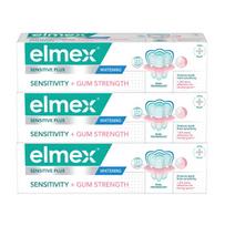 Elmex Toothpaste Sensitive Sensitivity + Gum Strength Whitening 3 x 75 ml 75ml