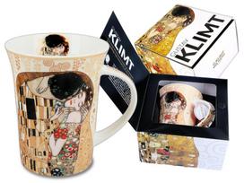 Carmani puodelis 350ml, G.Klimt Bučinys, kreminis