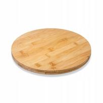Wilmax padėklas, 35,5 cm, WILMAX sukamoji lenta bambuko plokštė 35,5 cm