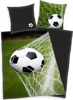 Vaikiškos patalynės komplektas 140x200 cm su futbolo motyvais