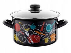 Emaliuotas 18 cm 2,6 l puodas