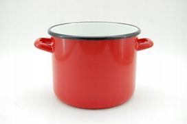 Raudonas emaliuotas puodas 20 cm/4,7 l
