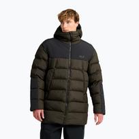 Vyriška pašiltinta striukė Jack Wolfskin Icy Hollow Hooded obsidian moss