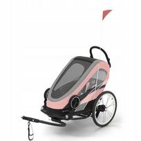 Cybex ZENO BIKE 2 viename – dviračio priekaba ir sportinis vežimėlis, rožinė