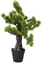 Dirbtinis pinus bonsai medelis su vazonu, 60cm, žalios spalvos