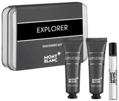 Mont Blanc Explorer komplektas miniatura wody perfumowanej spray 7.5ml + żel pod prysznic 30ml + balsam po goleniu 30ml