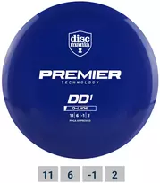 Diskgolfo diskas DISCMANIA Distance Driver Q-LINE PREMIER DD1 Mėlyna