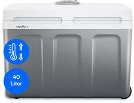 Medion MD13102 TC45 Kühlbox Kühl und Warm 40L 5V-USB 12V 220-204V grau