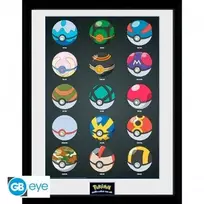 Plakatas Abysse POKEMON - Įrėmintas paveikslas „Pokeballs“ (30x40)