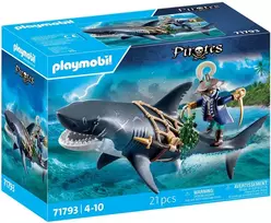PLAYMOBIL - Milžiniškas ryklys su piratu (71793)