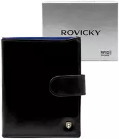 Vyriška odinė piniginė su RFID apsauga Rovicky
