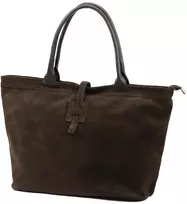 Kelioninis Duża zamszowa torebka shopper Luka 25-007 D 2w1