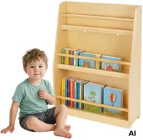 Tooky Toys TOOKY TOY medinė knygų lentyna