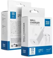 BlueStar Phone charger Blue Star USB C QC4.0 PD 3A 35W + cable USB C to USB C TFB-TC-25WPD baltas
