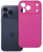 Oem dėklas, skirtas iPhone 18 Pro Max / 17 Pro Max, silikoninis 2 mm (su fotoaparato apsauga), suderinamas su MagSafe, rožinės spalvos