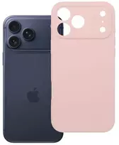 Oem Dėklas, skirtas iPhone 18 Pro Max / 17 Pro Max Silikoninis 2 mm (kameros apsauga), suderinamas su MagSafe, pudros rožinės spalvos