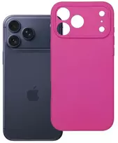 Oem dėklas, skirtas iPhone 18 Pro Max / 17 Pro Max, silikoninis 2 mm (su fotoaparato apsauga), rožinis