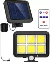 Saulės LED apsauginis šviestuvas, saulės judesio jutiklio šviestuvas, lempa su saulės baterija, 120 LED, saulės LED lauko lempa, saulės LED prožektorius, saulės LED šviestuvas su judesio jutikliu