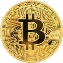 Bitkoino suvenyrinė moneta, blokų grandinės eros atminimo dovana, rafinuotas dizainas, graviruotos detalės, 40 mm skersmuo, bitkoino moneta, bitcoin moneta, bitkoino suvenyras, kriptovaliutos moneta