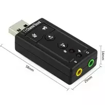 Išorinė USB garso plokštė, virtuali 7.1 garso plokštė, USB į 3,5 mm garso lizdą, USB garso adapteris, USB garso korta, USB į ausinių ir mikrofono jungtį