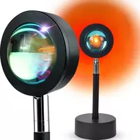 Saulėlydžio projekcija, RGB lempa, LED lempa su saulėtekio ir saulėlydžio efektu, saulėlydžio lempa, saulėlydžio projekcinė lempa, RGB projekcinė lempa, LED projekcinė lempa, LED RGB lempa