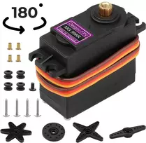 180° pasukamas metalinių krumpliaračių servovariklis MG996R, metalinis servo variklis RC modeliams, 180° metalinių krumpliaračių servo RC modeliams