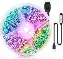 LED šviesos juosta 3 m, RGB USB LED juosta, LED virvutė, LED lemputių juosta, LED juostelė