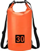 Sausas maišas vandeniui nepralaidus krepšys, oranžinis vandeniui atsparus maišas, 30 l, sausmaišis, hermetinis maišas, vandeniui atsparus krepšys