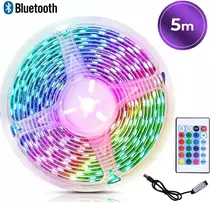 5 m RGB LED juosta su „Bluetooth“, LED lemputės juosta, RGB šviesos juosta, 5 m LED lemputės juosta