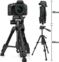 Mini fotoaparato trikojis 31–63 cm, reguliuojamas mini trikojis, mažas fotoaparato stovas