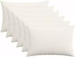 Pagalvėlės užvalkalas 6 pcs HEERLEN Kreminė 30 x 50 cm