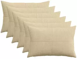 Pagalvėlės užvalkalas 6 pcs ALMELO Pilkai žalia 50 x 70 cm