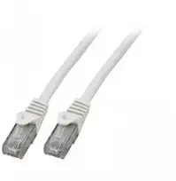 Mercodan Tinklo kabelis RJ-45, Cat.6, U/UTP, LSZH, CCA, baltas, 0,5 m (371229005)