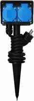Hand Pro sodo prailgintuvas keturgubas įsmeigiamas, guminis, 31,5mm, 1,5m, IP44, FRENCH HAND