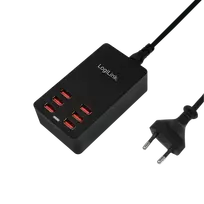 LogiLink PA0139 - Vidinis - Universalus - AC - Apsauga nuo viršsrovių, viršįtampių, trumpojo jungimo - Juoda - 100-240 V