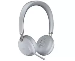 Yealink BH72 Ausinės Belaidės ir Laidinės Skambučiams/Muzikai USB Type-A Bluetooth Įkrovimo stovas Šviesiai pilka