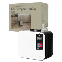 Mill | Compact PTC Fan Heater | CUS1800MECW | PTC Fan | 1800 W | Number of power levels 3 | Suitable for rooms up to 10-30 m² | White