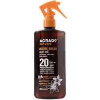 AGRADO Sun Oil apsaugos nuo saulės aliejus - purškiamas su SPF20 200ml
