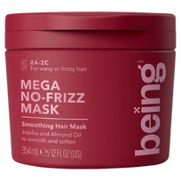 BEING Mega No Frizz kaukė plaukams su simondsijų ir migdolų aliejumi 354ml