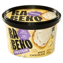 RABEKO baltojo šokolado kremas su 20% baltymų ir 250 g
