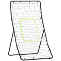 Vartų tinklas, plienas + PE, 75x126 cm, futbolo treniruočių priemonė, juodas