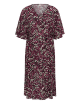 Kaffe Curve - Kcmaggie Dress - Vasarinė suknelė - Burgundiška splava