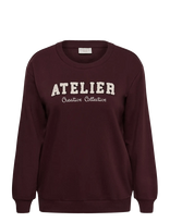 Kaffe Curve - Kcmichelle Sweatshirt - Megztinis - Ruda