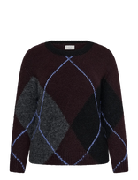 Kaffe Curve - Kckit Pullover - Megztinis - Burgundiška splava
