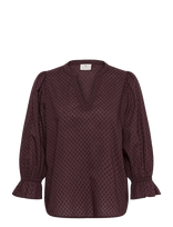 Kaffe - Kajordis Blouse - Marškinėliai ilgomis rankovėmis - Burgundiška splava