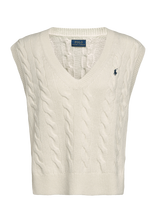 Polo Ralph Lauren - 2/15 Wool Cash Rws-Sls-Plo - Megzta liemenė - Kreminė spalva