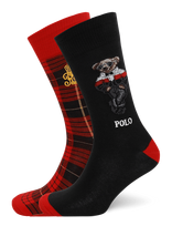 Polo Ralph Lauren - Polo Bear Trouser Sock 2-Pack - Įprastos kojinės - Juoda