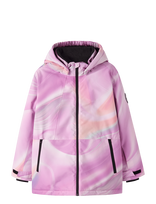 Name It - Nkfsnow10 Ski Jacket Aop 1Fo - Slidinėjimo striukė - Rožinė