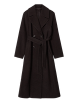 Lexington Clothing - Wool Blend Belted Coat - Žieminis paltas - Ruda